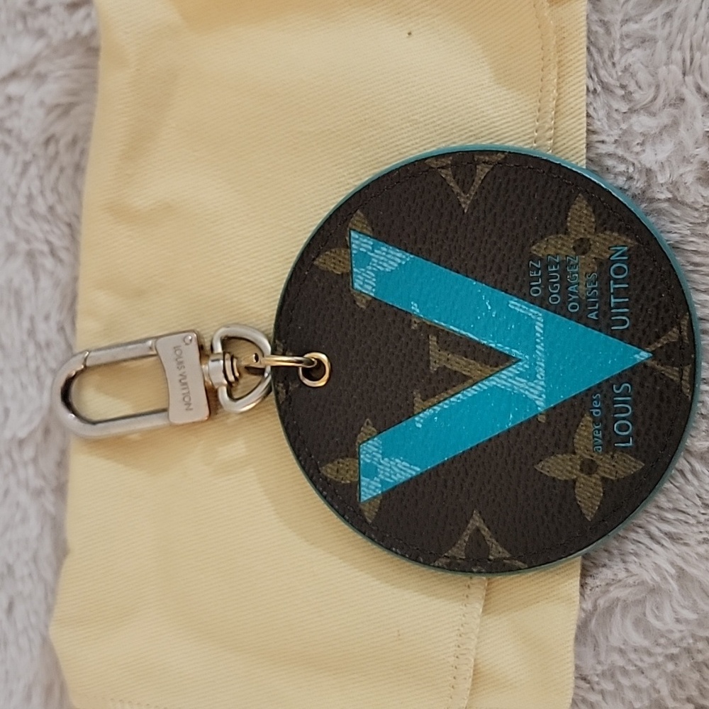 Louis Vuitton Turquoise Monogram Ilustre V Bag Charm